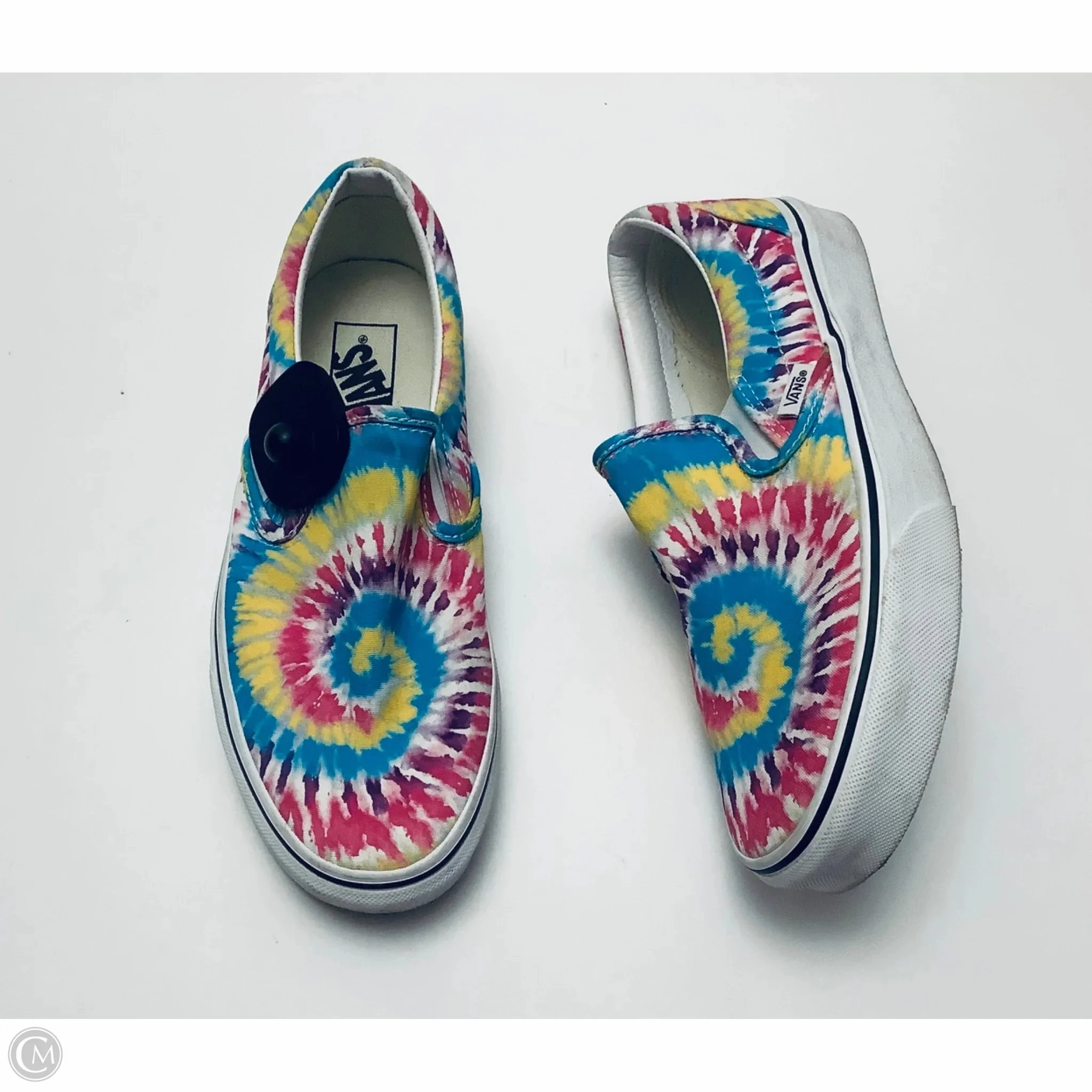 Shoes Sneakers By Vans In Tie Dye Print, Size: 9 Synthetic Leather Blend