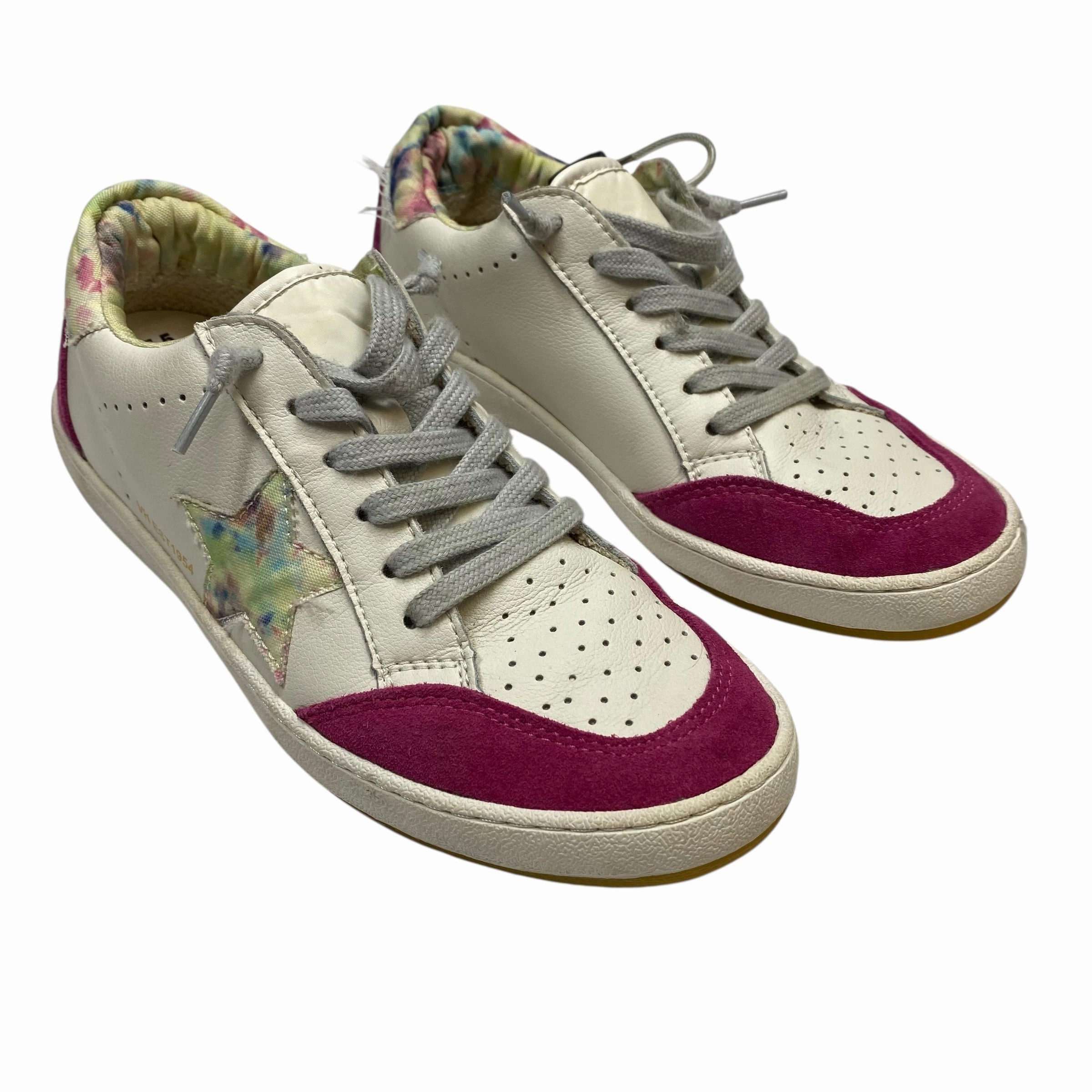 Shoes Sneakers By Vintage Havana In Cream & Pink, Size:7.5 Impact Dispersing Structure