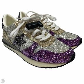 TPE Injection Midsole Sneaker Trends Shoes Sneakers By Vintage Havana In Purple & Silver, Size: 7.5