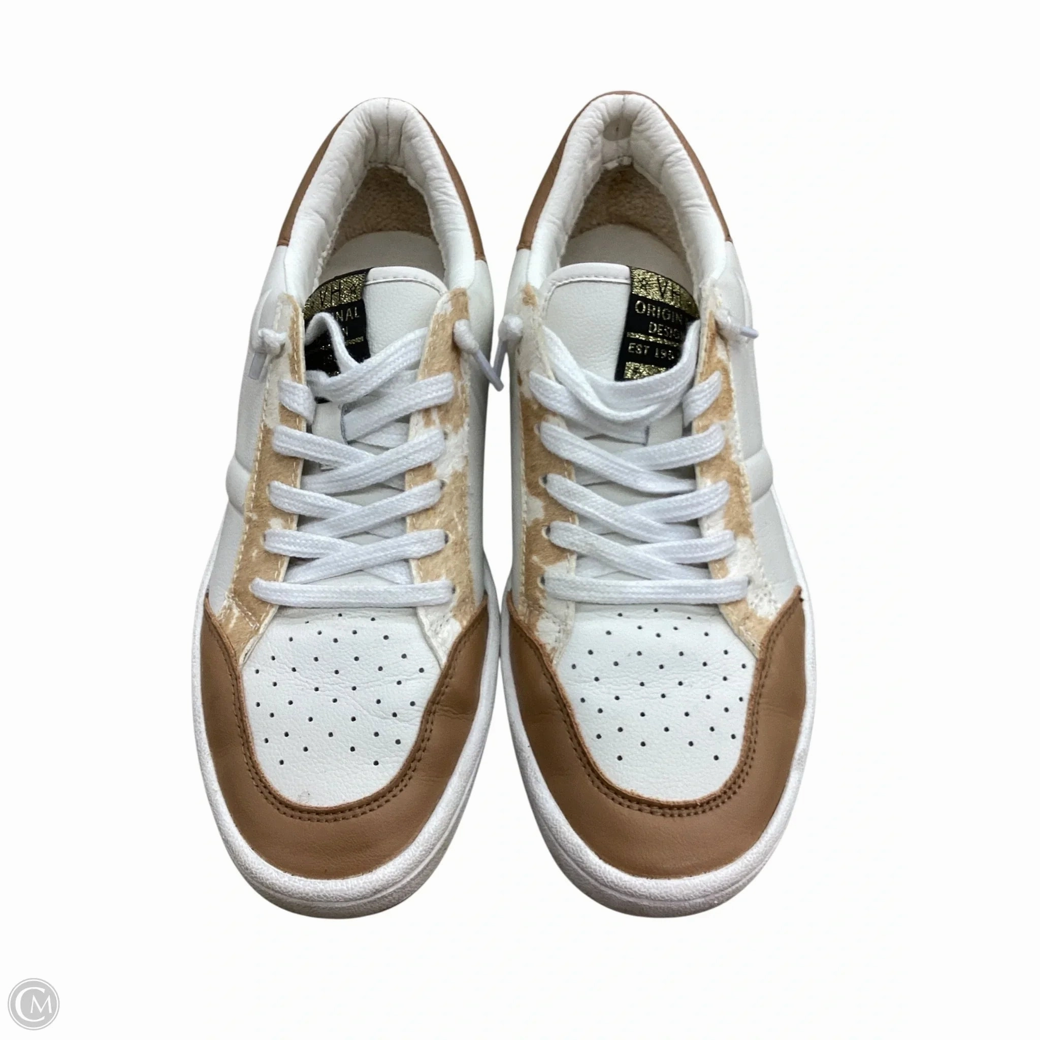Shoes Sneakers By Vintage Havana In Tan & White, Size: 8.5 Ventilation Ports