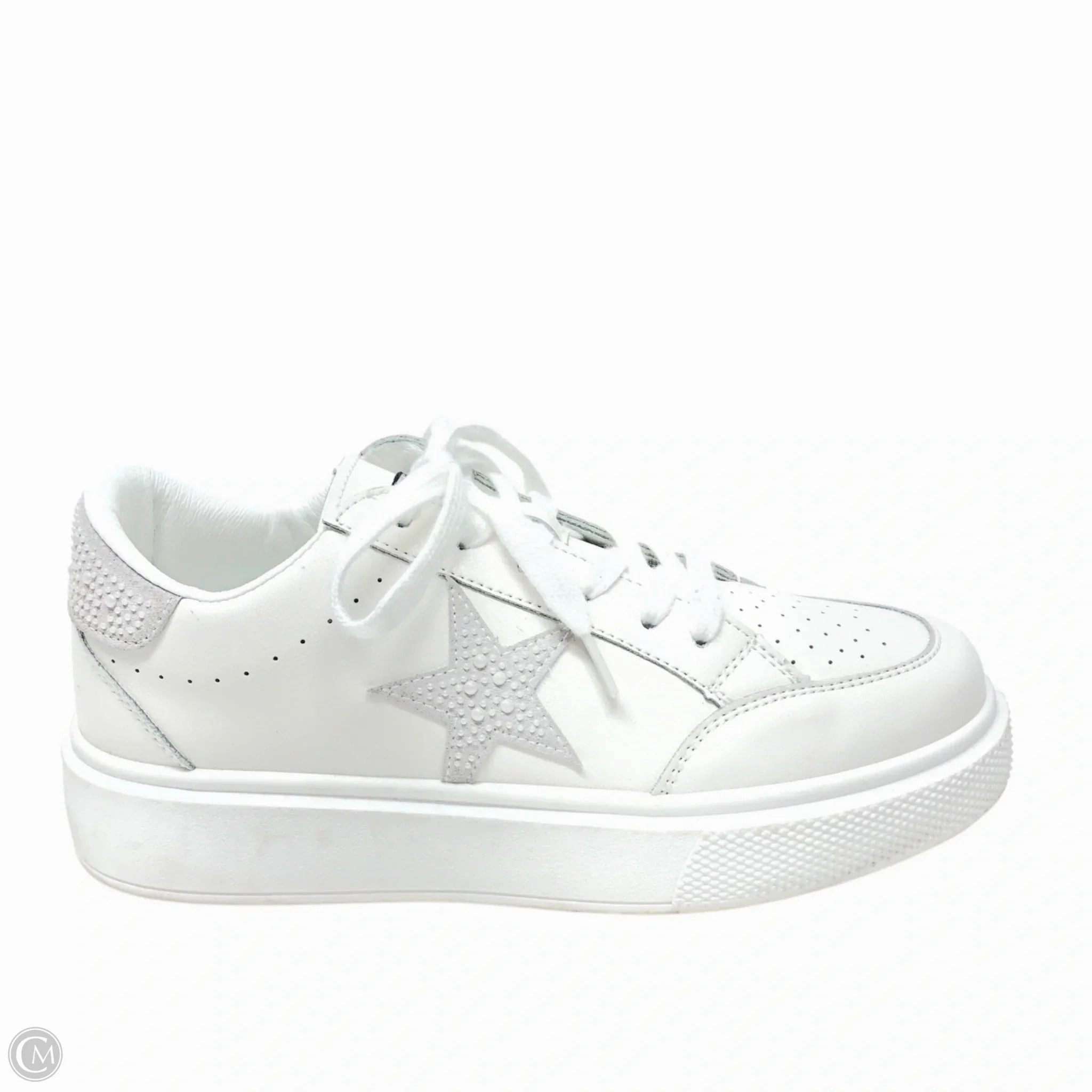 Light Reflective Shoes Sneakers By Vintage Havana In White, Size: 8.5