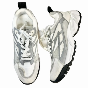 Work Style Shoes Sneakers By Zadig And Voltaire In Grey & White, Size: 10