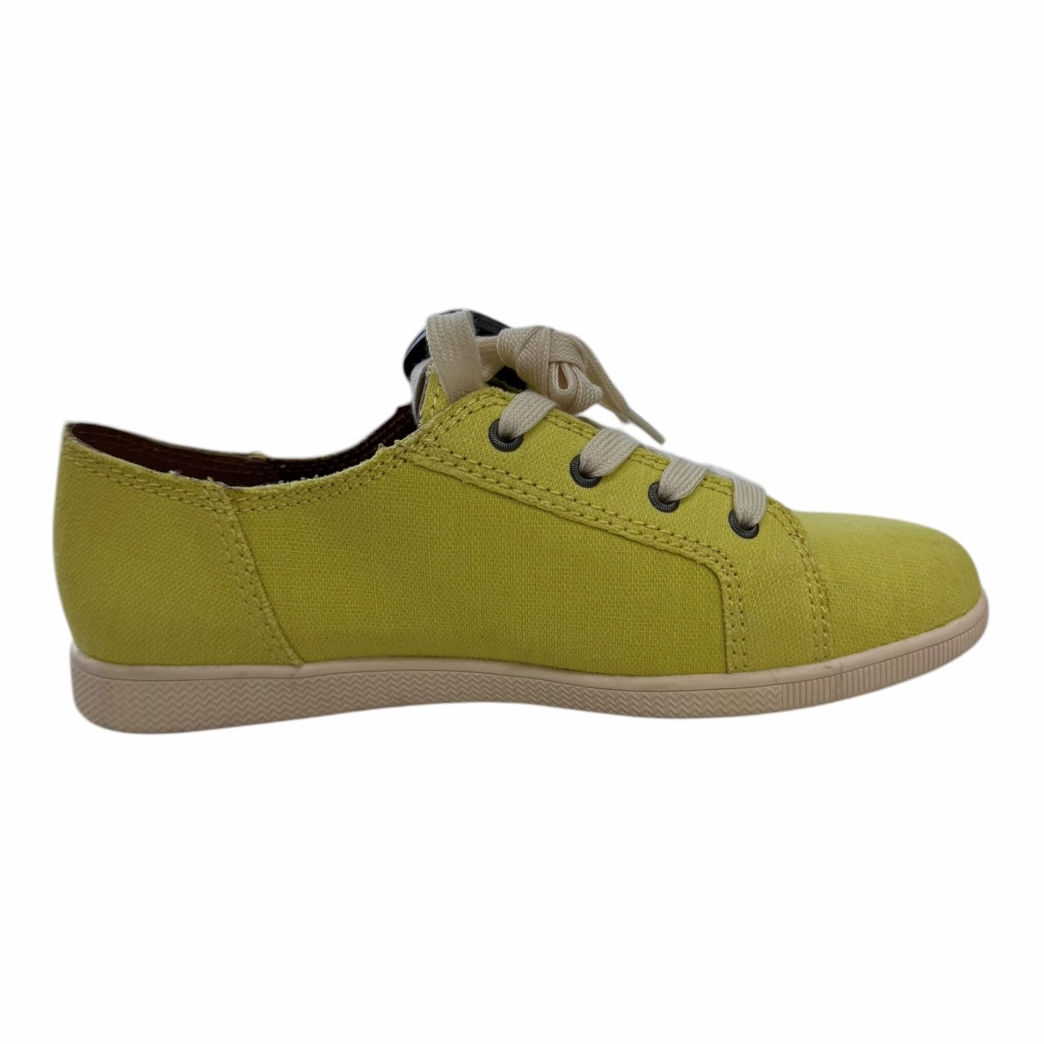 Street Mode Shoes Sneakers By ZODIAC In White & Yellow, Size:8