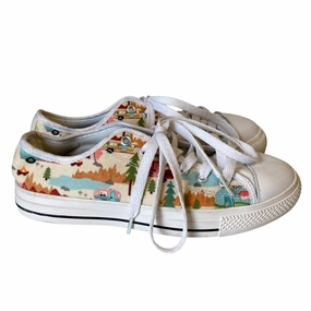 Adjustable Lace System Slim breathability Shoes Sneakers In Multi, Size:6