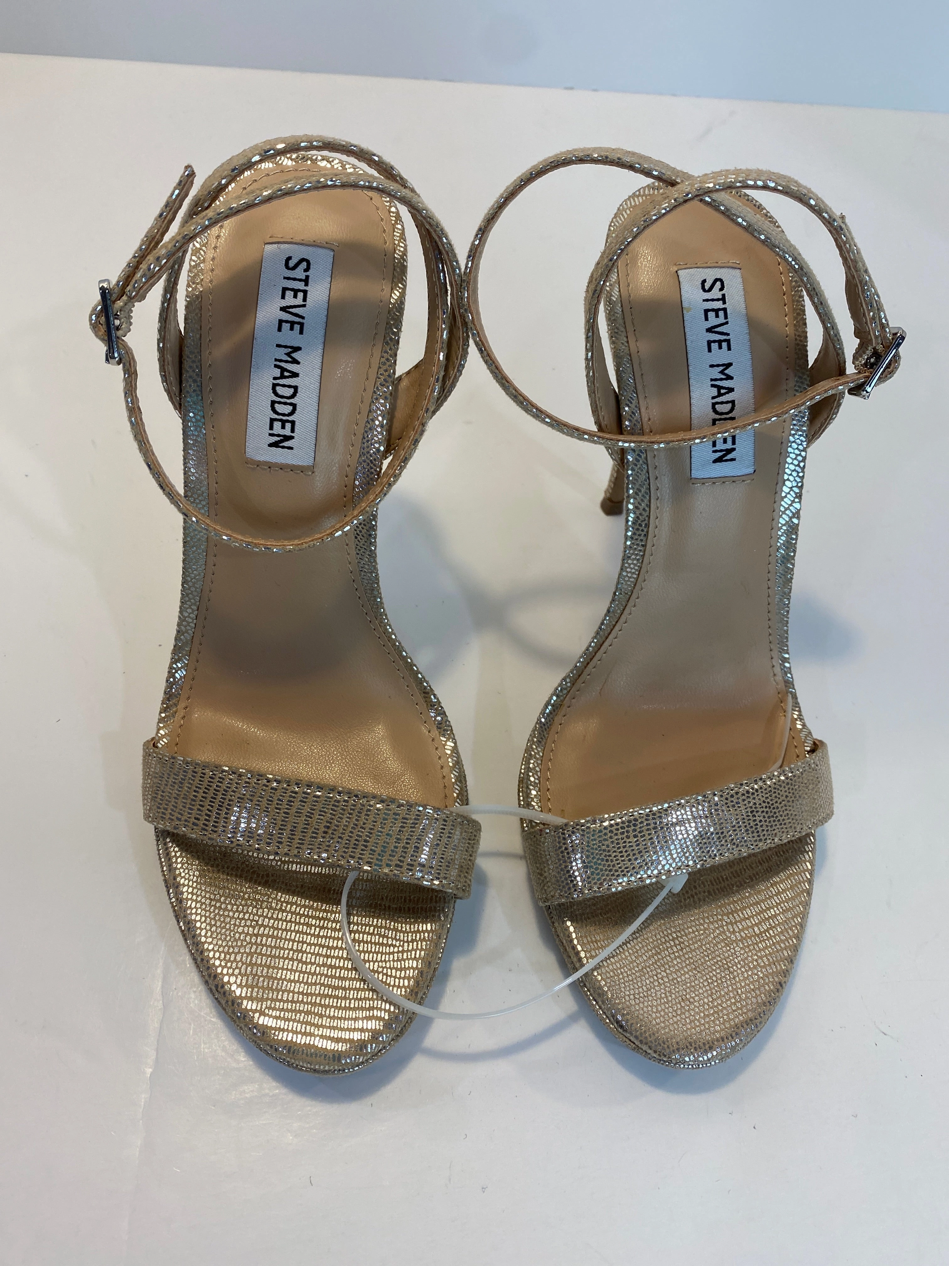 Wedge Heel Silver Shoes Heels Stiletto Steve Madden, Size 6