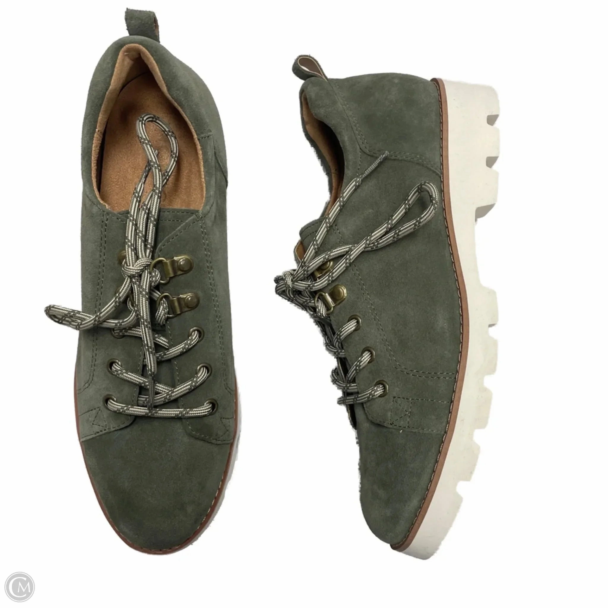 Shoes Sneakers By Vionic In Green, Size: 8 Outdoor Fashion Bendable Heel Counter