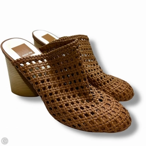 Durable Upper Formal Pumps Shoes Heels Block By Dolce Vita In Brown, Size: 9.5