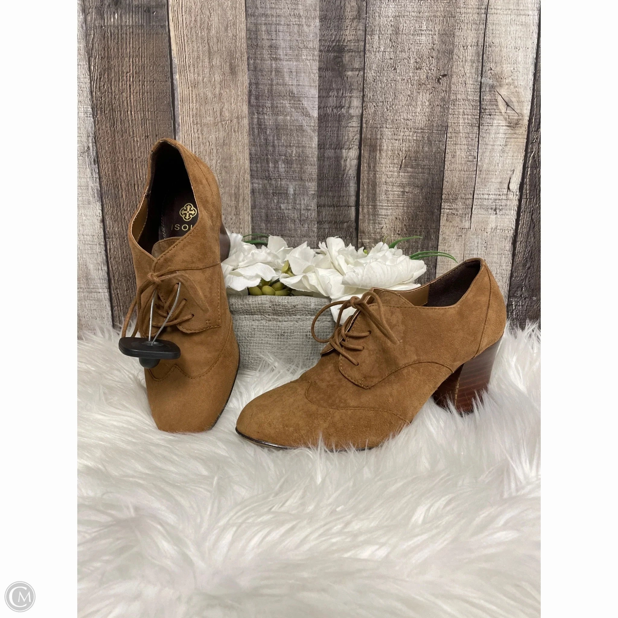 Shoes Heels Block By Isola In Brown, Size: 6.5 Breathable Design Holiday Fashion Heels