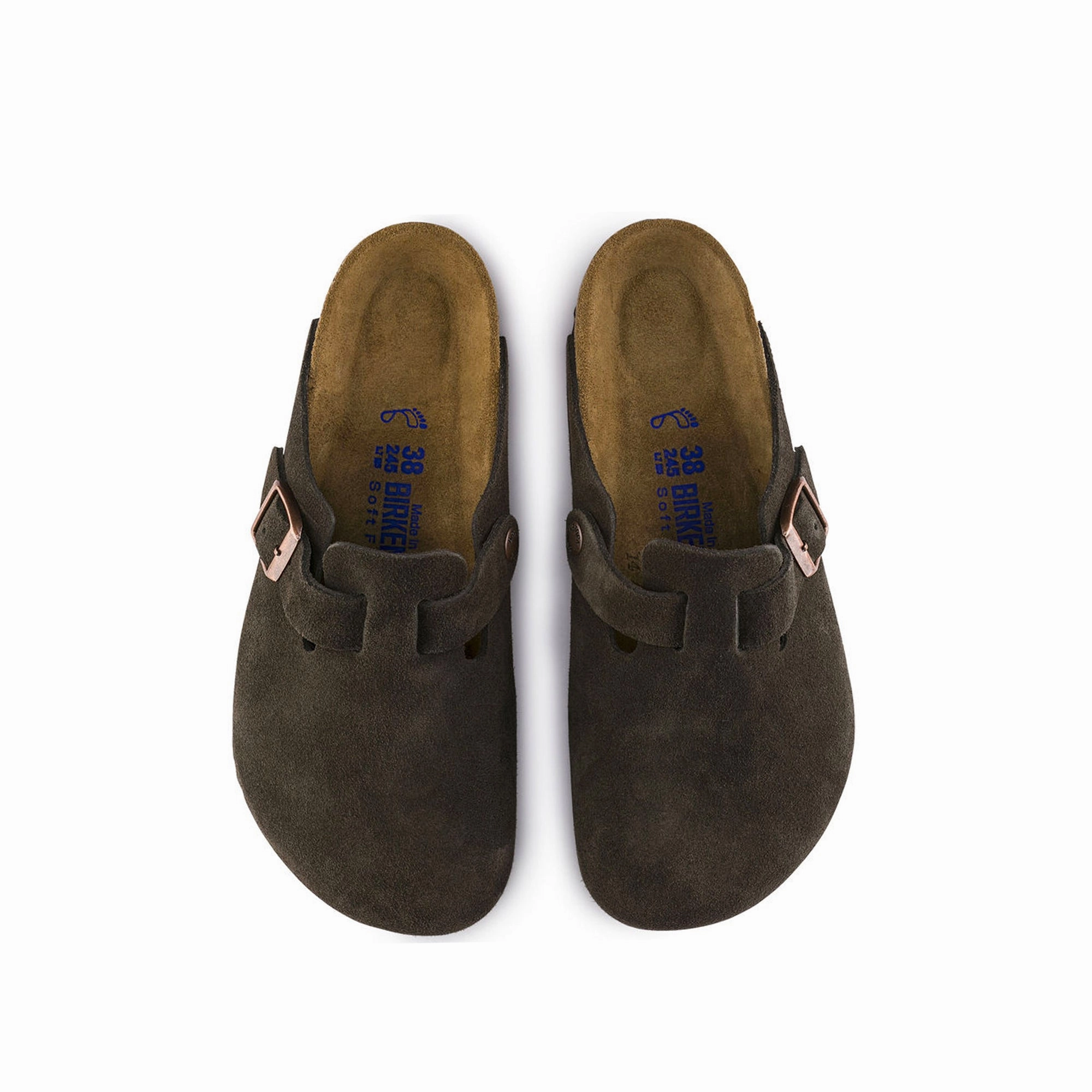 Birkenstock Mens Boston Soft Footbed Sandals Elastic Straps Carry Light