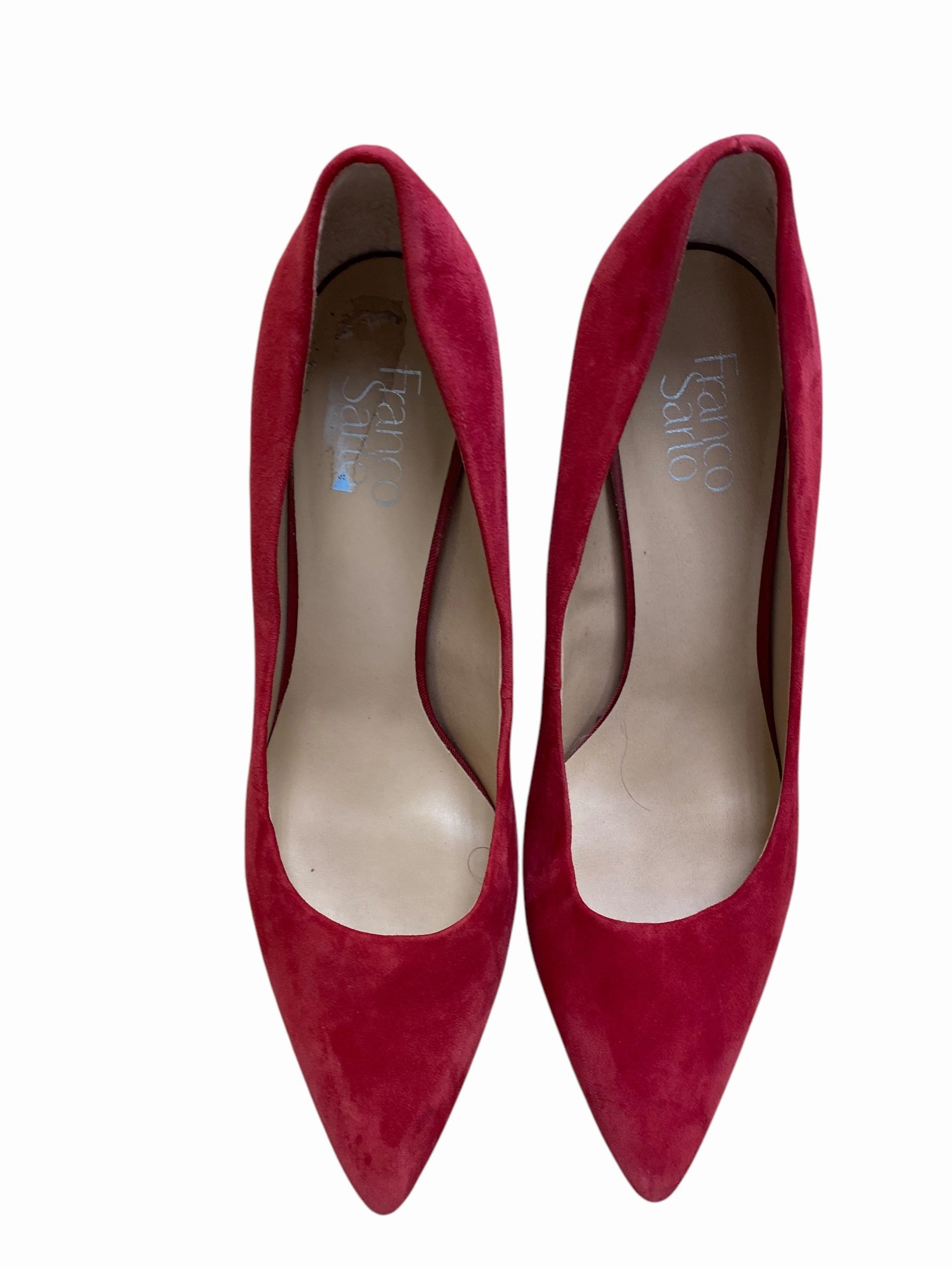 Shoes Heels Block By Franco Sarto In Red, Size: 11 Slip-Resistant Heels