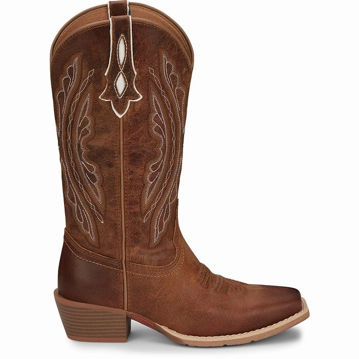 Stylish Appeal JUSTIN WOMENS REIN WAXY TAN BOOT STYLE L2962