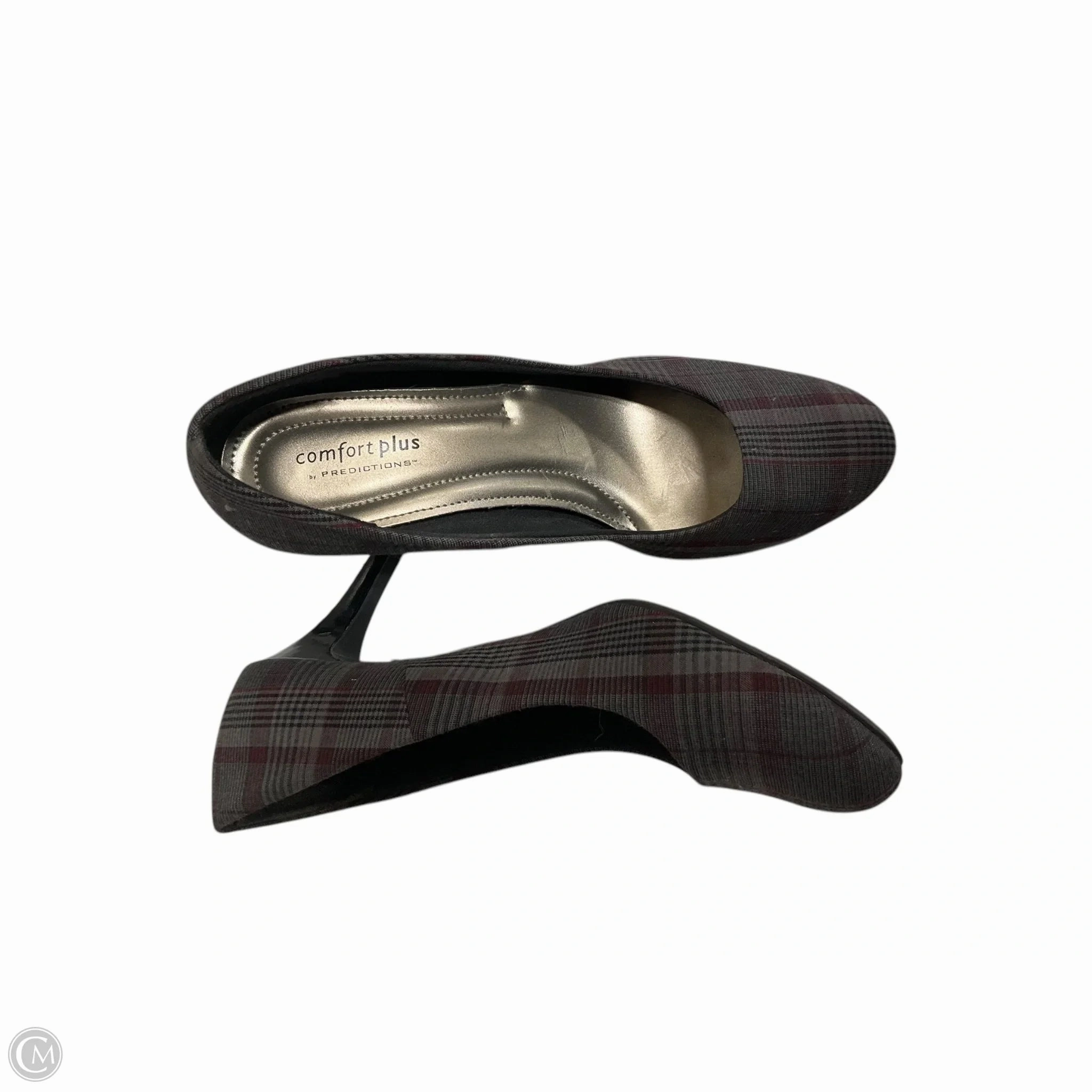 Shoes Heels Stiletto By Comfort Plus In Grey & Red, Size: 9.5 Retro Platform Heels