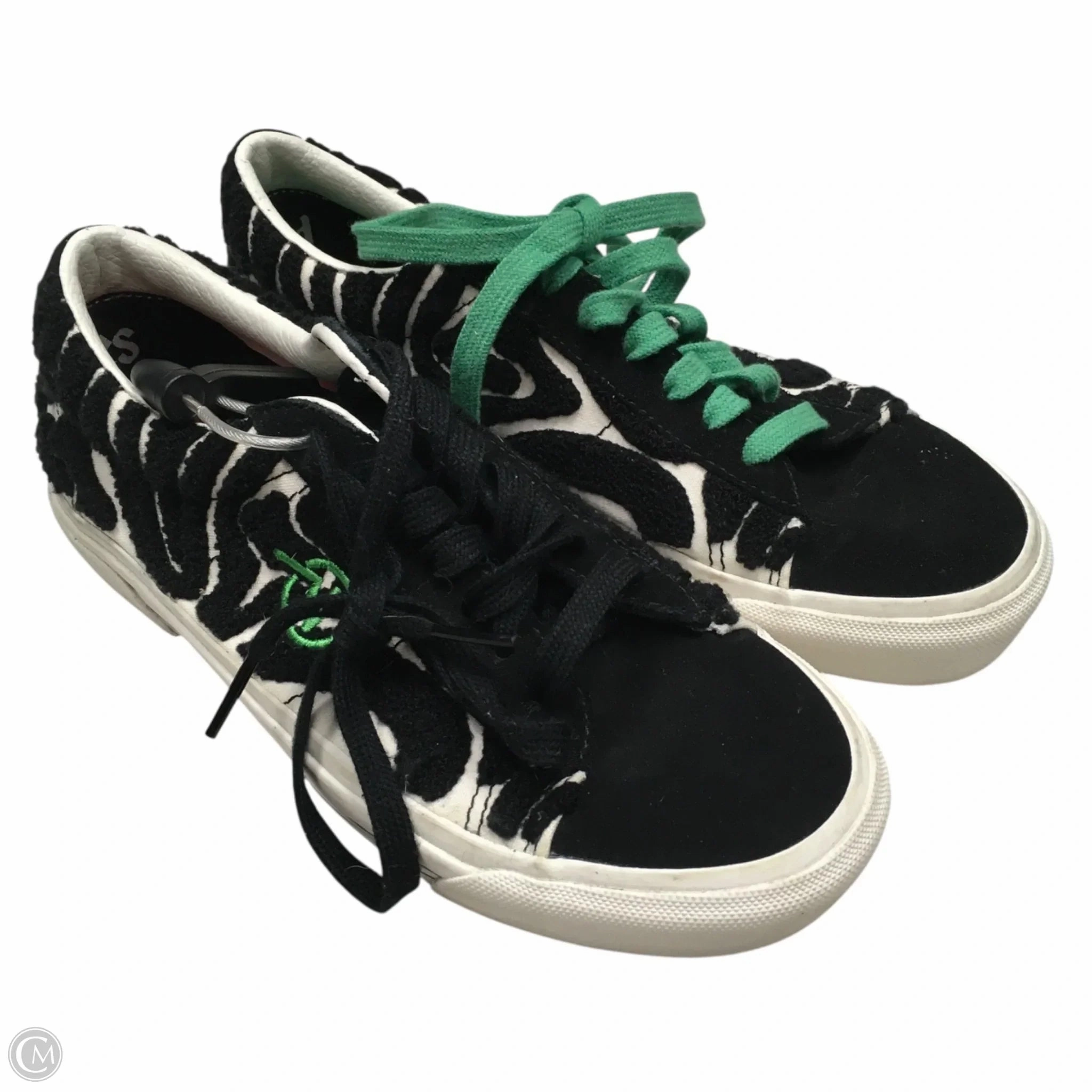 Shoes Sneakers By Vans In Black & Green, Size: 6.5 Quick Flow