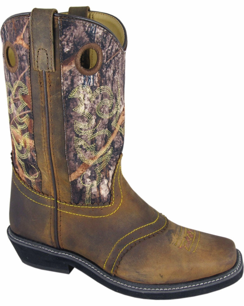 Smoky Mountain Pawnee Camo Cowgirl Square Toe Boots Style 6360 Eco Material All Day Wear