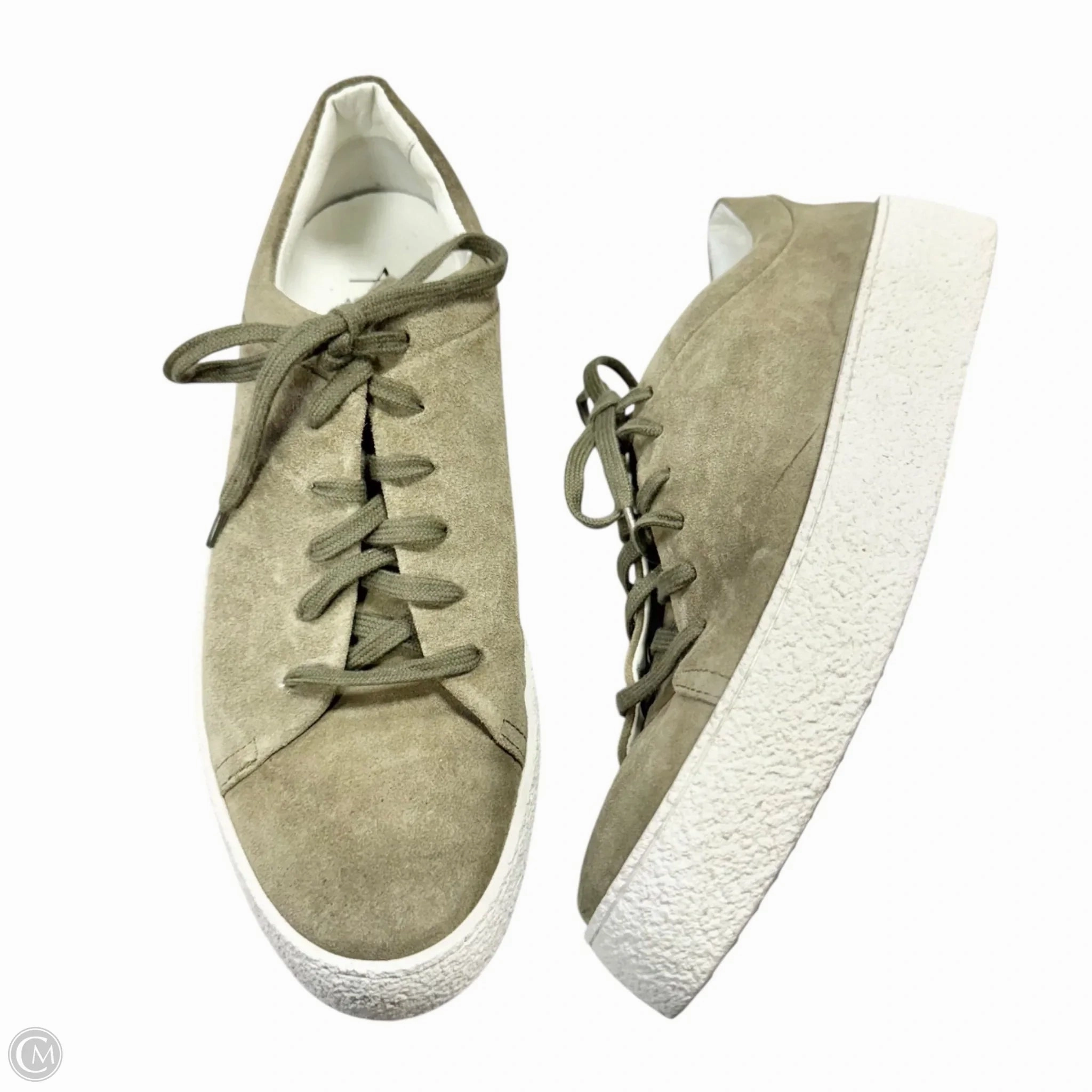 Impact Resistant Shell Shoes Sneakers By Aquatalia In Green, Size: 10