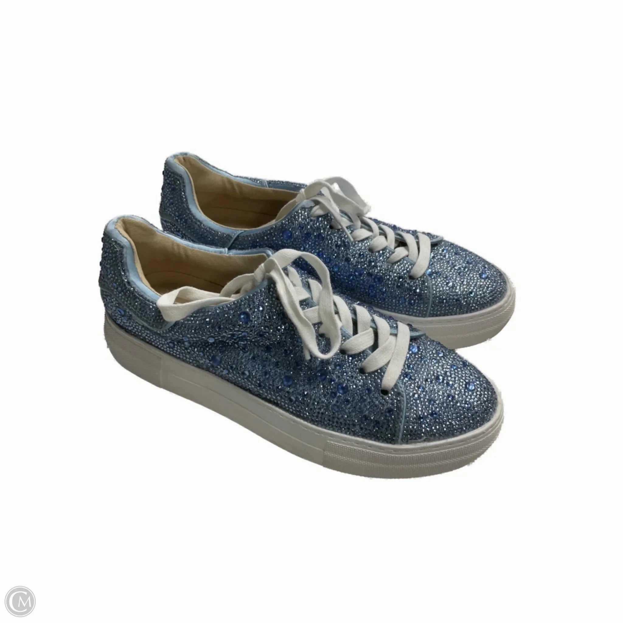 Torsion Response Unit Shoes Sneakers By Betsey Johnson In Blue, Size: 8