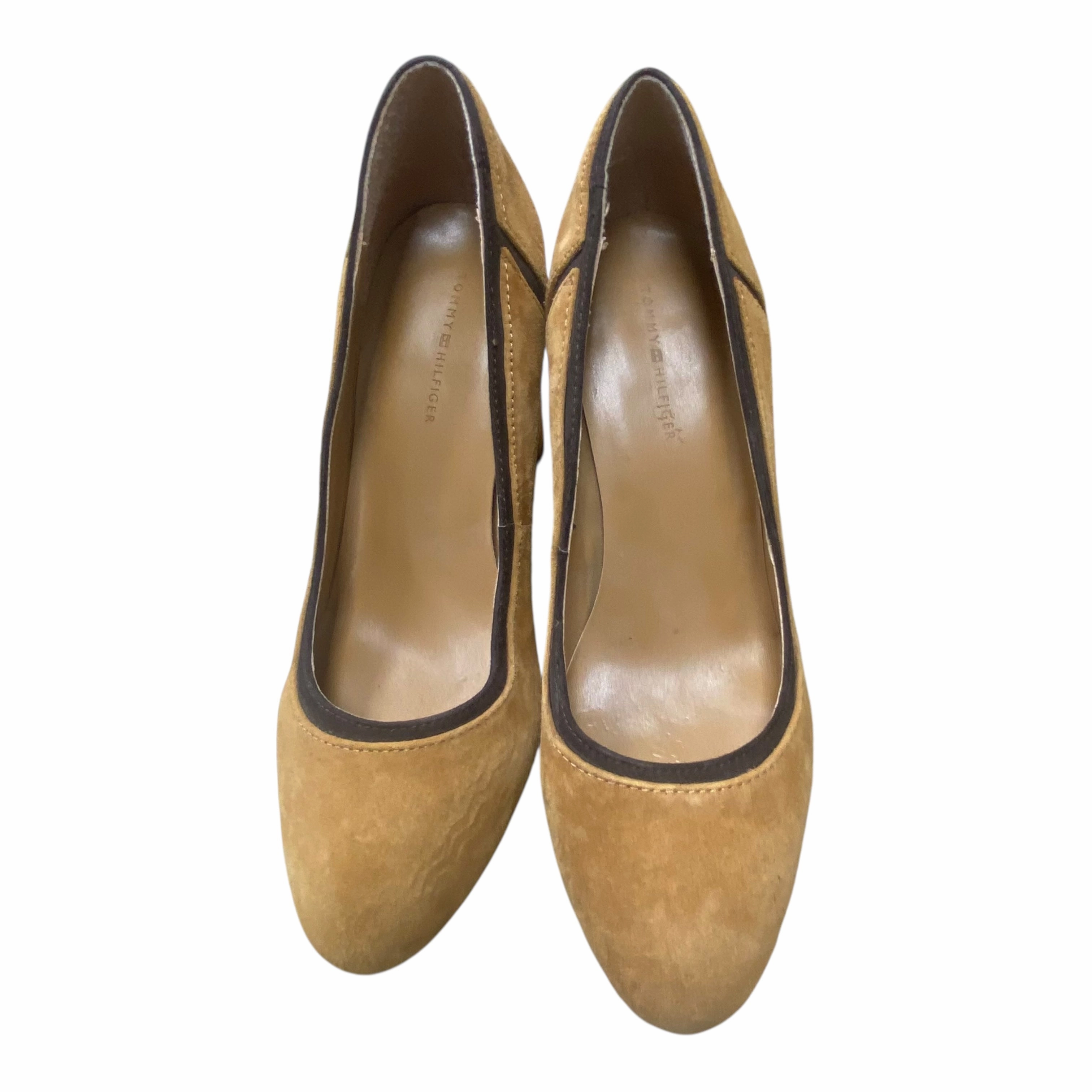 Shoes Heels Block By Tommy Hilfiger In Brown, Size:7 Sophisticated Heels