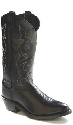 Cushioned Fit Clean Form Old West Mens Black Western Boots Style TBM3010