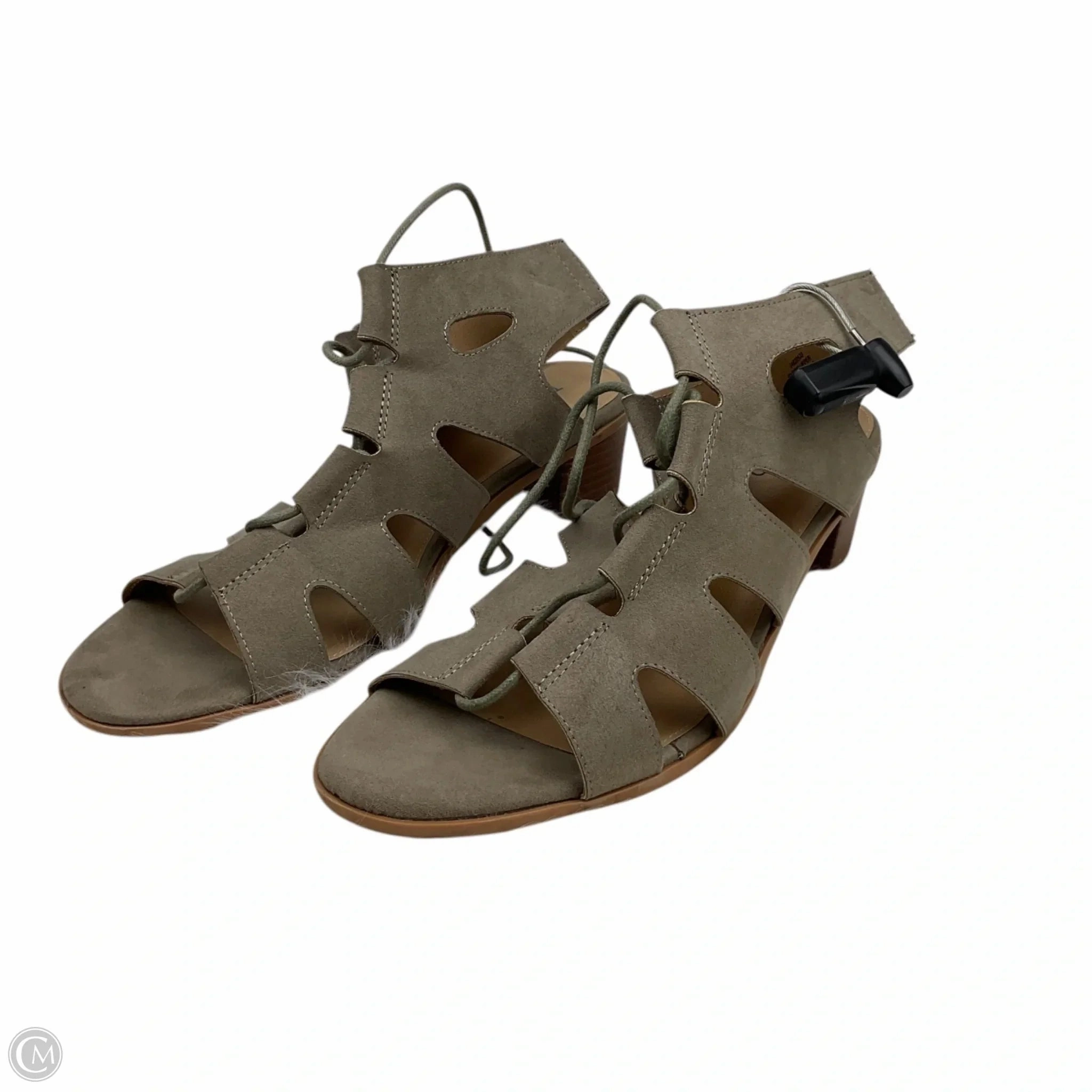 Mesh Shoes Heels Block By Torrid In Grey, Size: 9.5