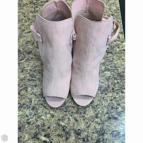 Bohemian Style Heels Shoes Heels Block By Cmf In Pink, Size: 12