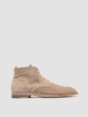Protective Finish Functional Minimalist Cushioned Step Rough Terrain SOUND 003 - Beige Suede Lace-up Boots