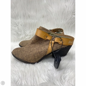 Tassel Accent Heel Support Shoes Heels Block By Blowfish In Tan, Size: 11