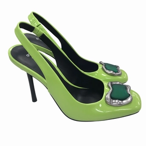 Quick Drying Shoes Heels Stiletto By Gianni Bini In Green, Size:5.5