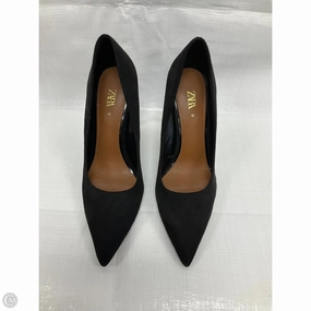 Shoes Heels Stiletto By Zara In Black & Brown, Size: 10 Ankle Support Gold High Heeled Sandals