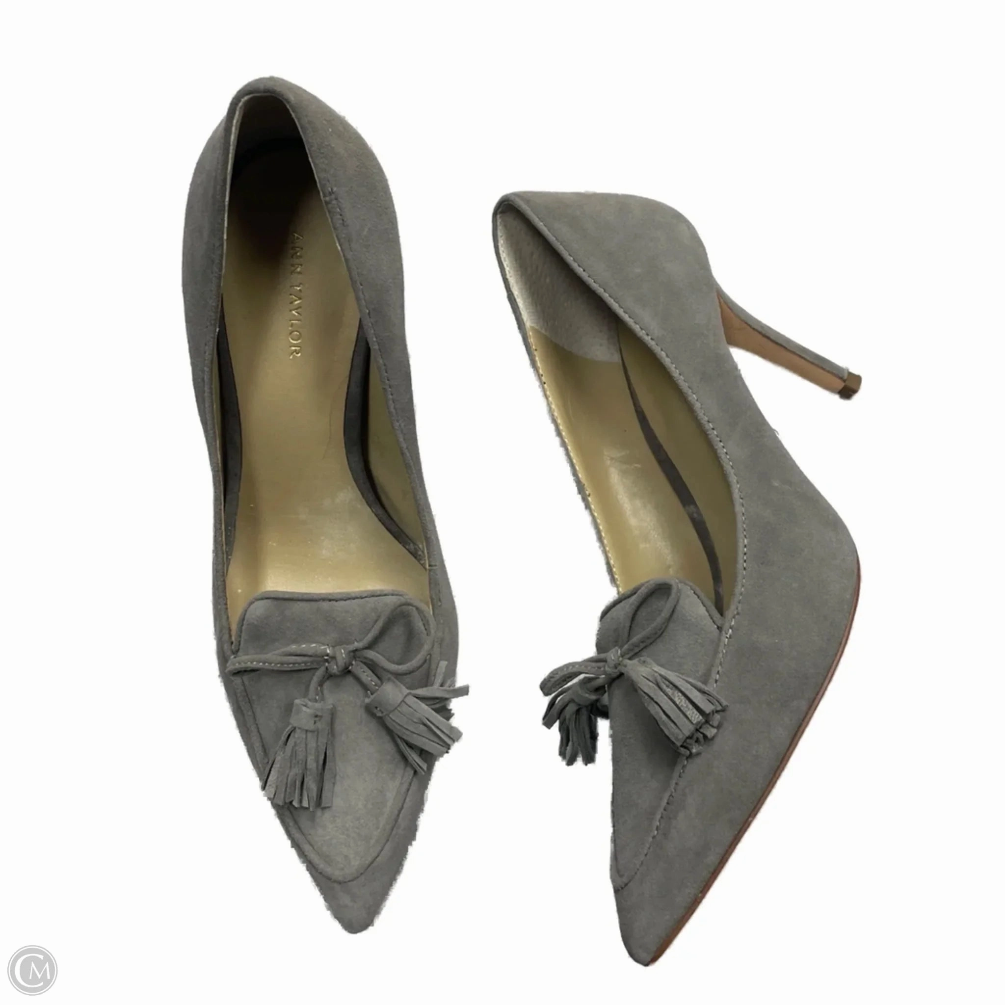 Shoes Heels Stiletto By Ann Taylor In Grey, Size: 6.5 Lightweight Upper Comfort Padding