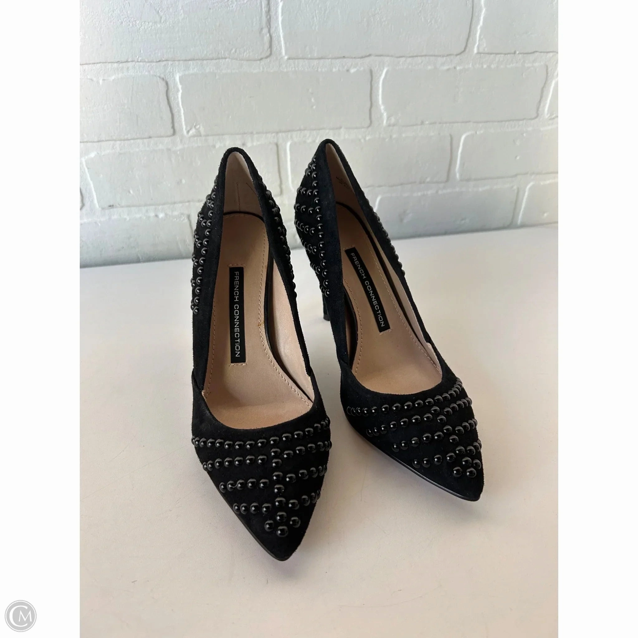 Premium Pumps Shoes Heels Stiletto By French Connection In Black, Size: 6