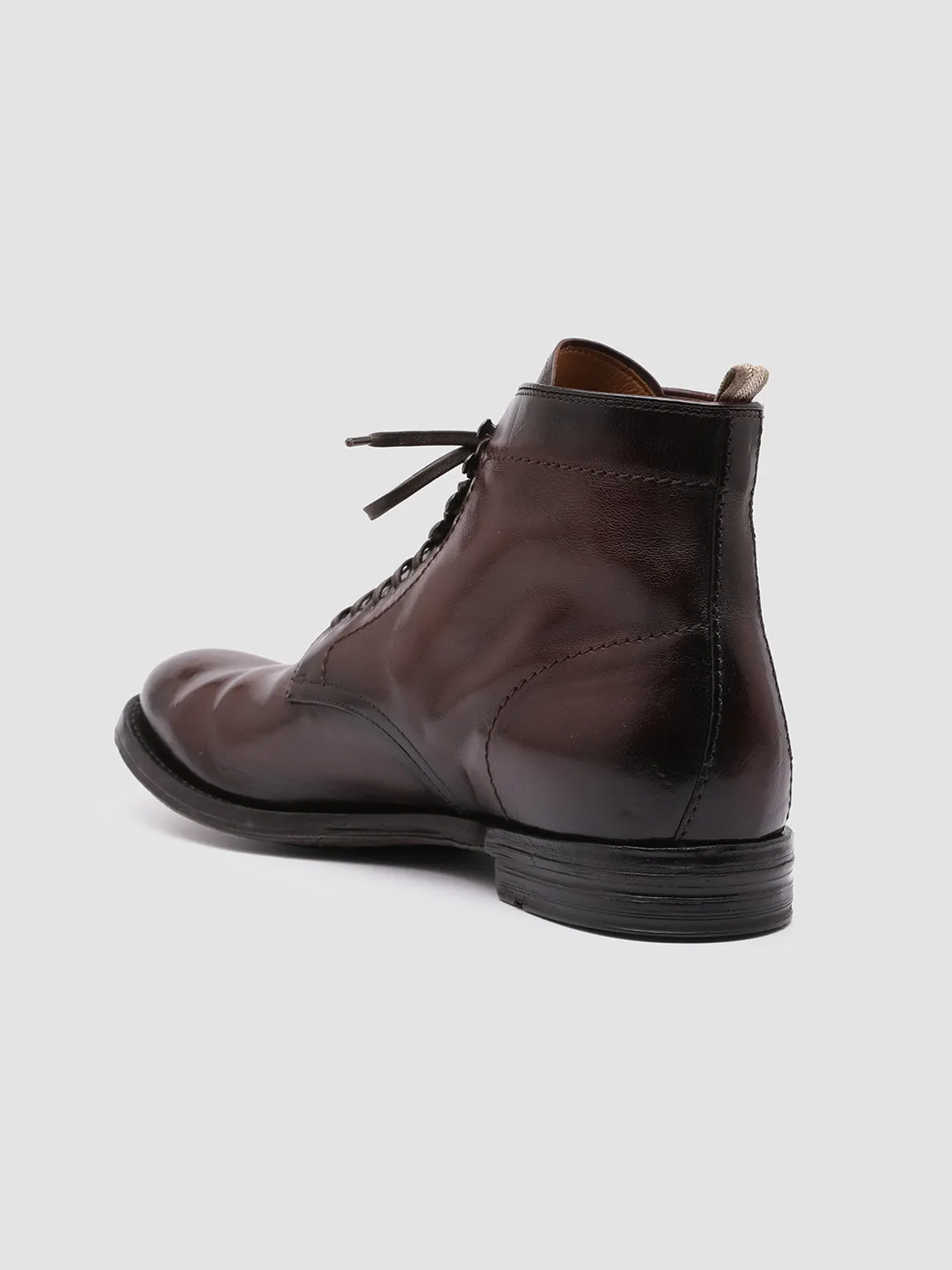 ANATOMIA 013 - Brown Leather Ankle Boots Calm Flow Comfort Lining Rainy Days
