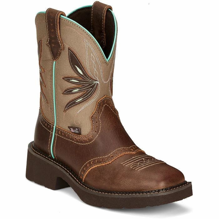 Supportive Low Profile Comfort Seeker Justin Ladies Nettie Western Boots Style GY9536