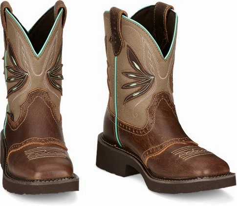 Chukka Silhouette Justin Ladies Nettie Western Boots Style GY9536