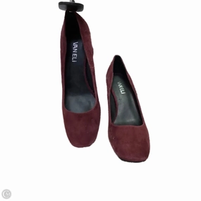 Holiday Sandals Low Heel Shoes Heels Block By Vaneli In Red, Size: 6.5