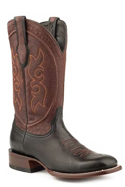 High Quality Leather Stetson Mens Bridger Square Toe Boots Style 12-020-1850-0109