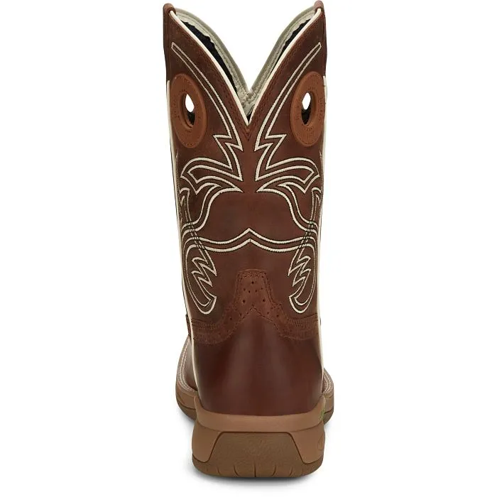 JUSTIN MENS NITREAD WATERPROOF WORKBOOTS STYLE CR3200 Water Resistant Durable Footwear