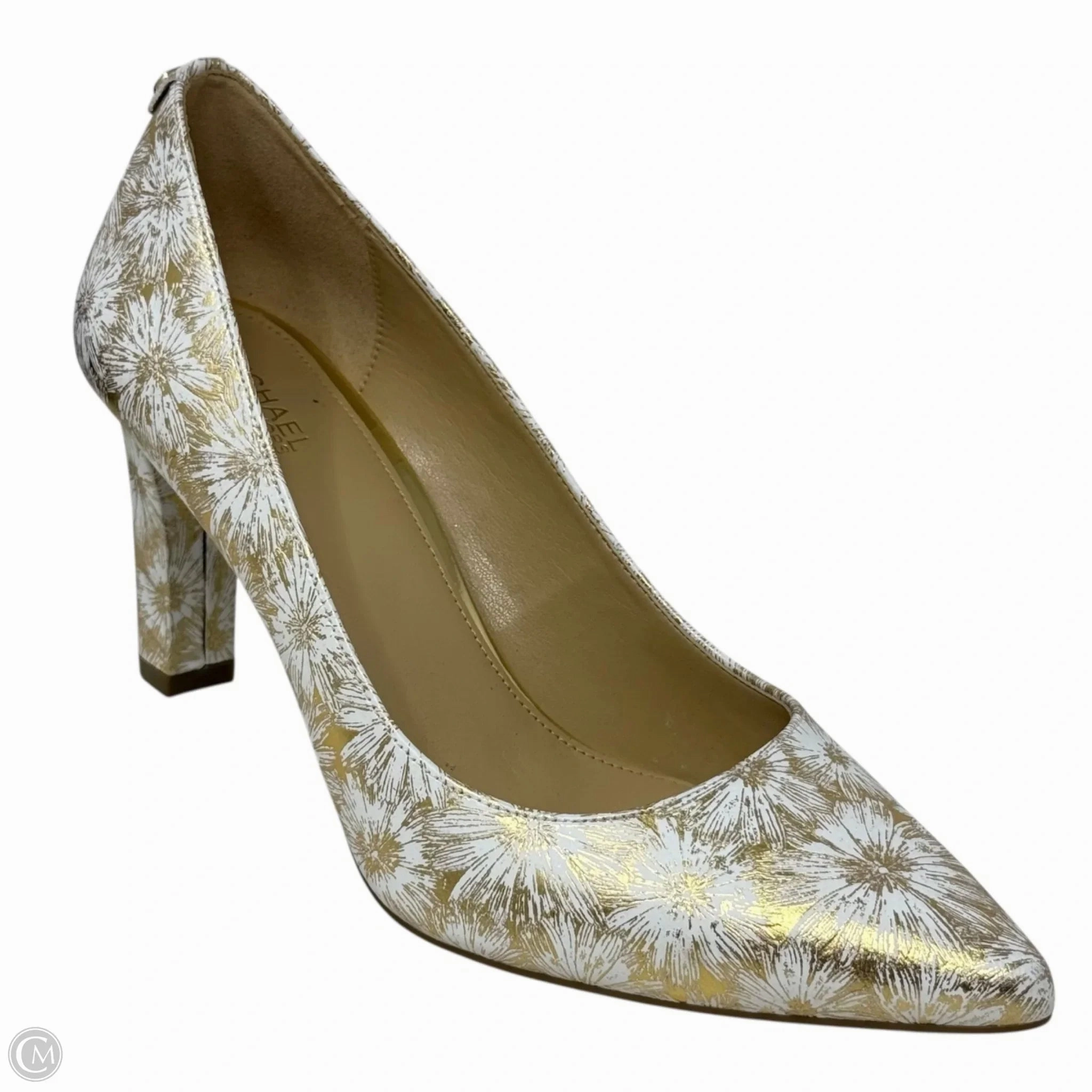 Abby Flex Pumps By Michael By Michael Kors In Gold & White, Size: 10 Comfortable Pumps