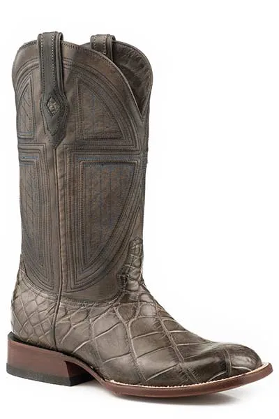 Stability Base Stetson Mens Grator Alligator Square Toe Boots Style 12-020-1852-0419