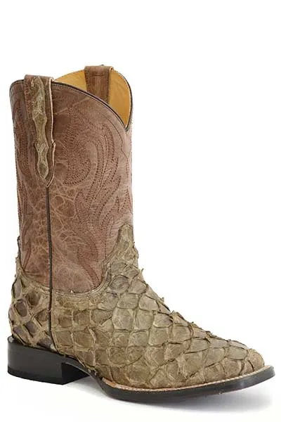 Crisp Finish Stetson Mens Predator Pirarucu Boots Style 12-020-8818-3801