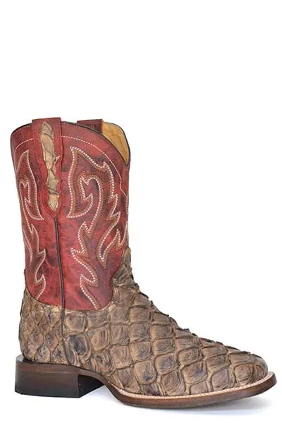 Stetson Mens Predator Pirarucu Boots Style  12-020-8818-3881 Supportive