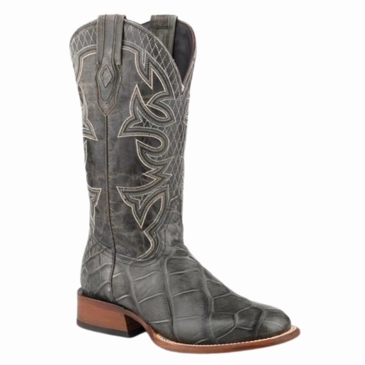 Stetson Gray Exotic Men's Boots Comfortable Experience