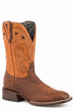 STETSON WOMENS JOPLIN TAN SHARK VAMP ORANGE 11"SHAFT COWBOY BOOTS STYLE 12-021-1852-0900 High Quality