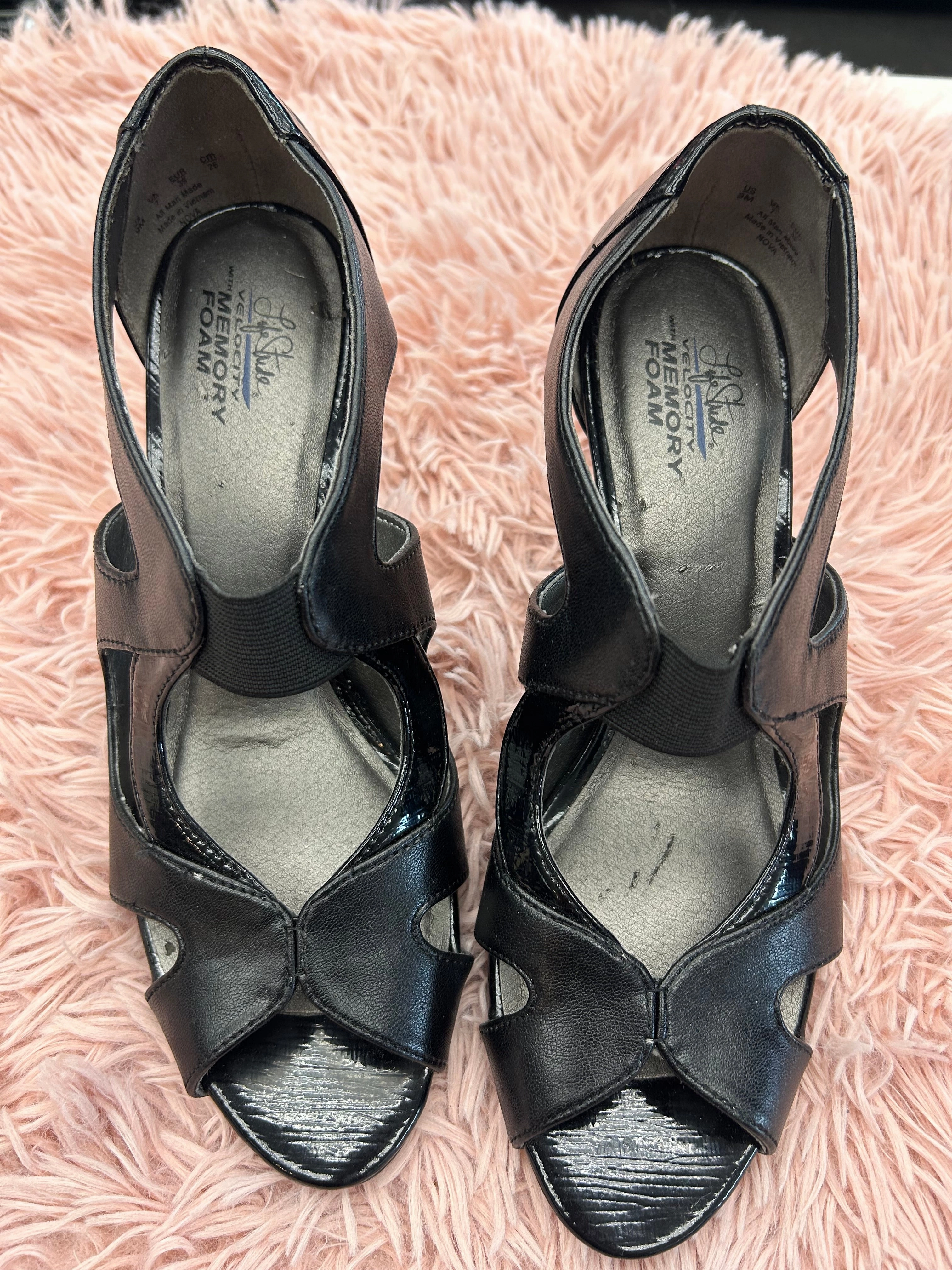 Open Toe Sandals Closed Toe Shoes Shoes Heels Stiletto By Life Stride In Black, Size: 9