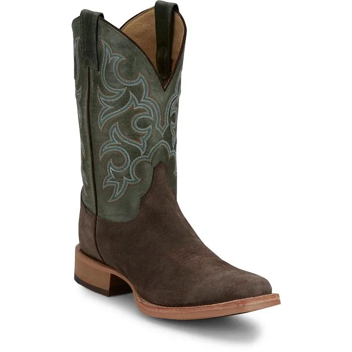 Justin Mens Fergus Bent Rail Boots Style BR386 Tiger Mark