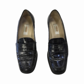 Stable Fit Beaded Shoes Heels Block By Talbots In Black, Size: 7.5