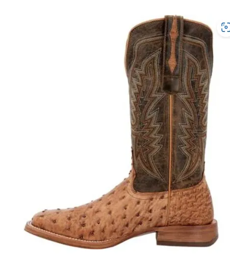 DURANGO MENS PRCA COLLECTION FULL-QUILL OSTRICH WESTERN BOOT STYLE DDB0472 Grippy Outsole Functional Minimalist Snow Activity
