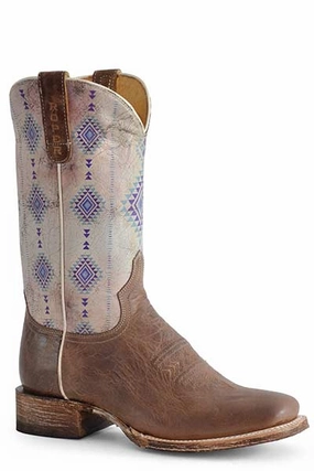 Anti-bacterial Waterproof Function Roper Ladies Square Toe AZ Aztec Boot Style 09-021-7016-8494