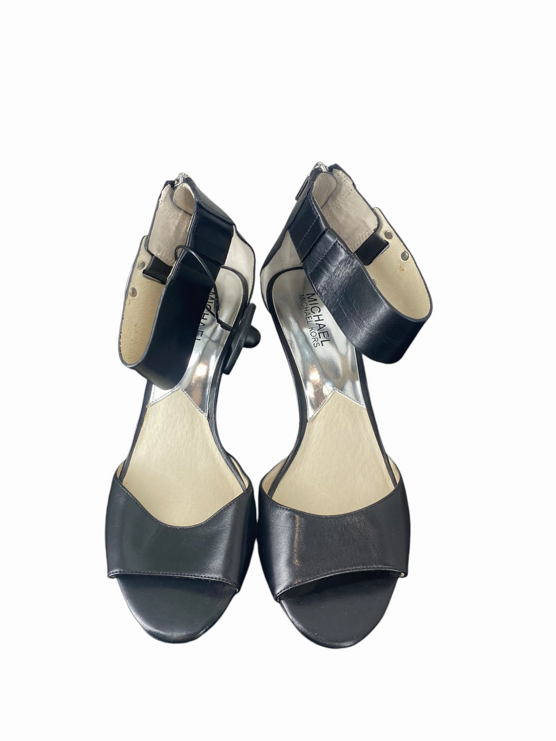 Wedge Heel Shoes Heels Stiletto By Michael Kors In Black, Size: 9