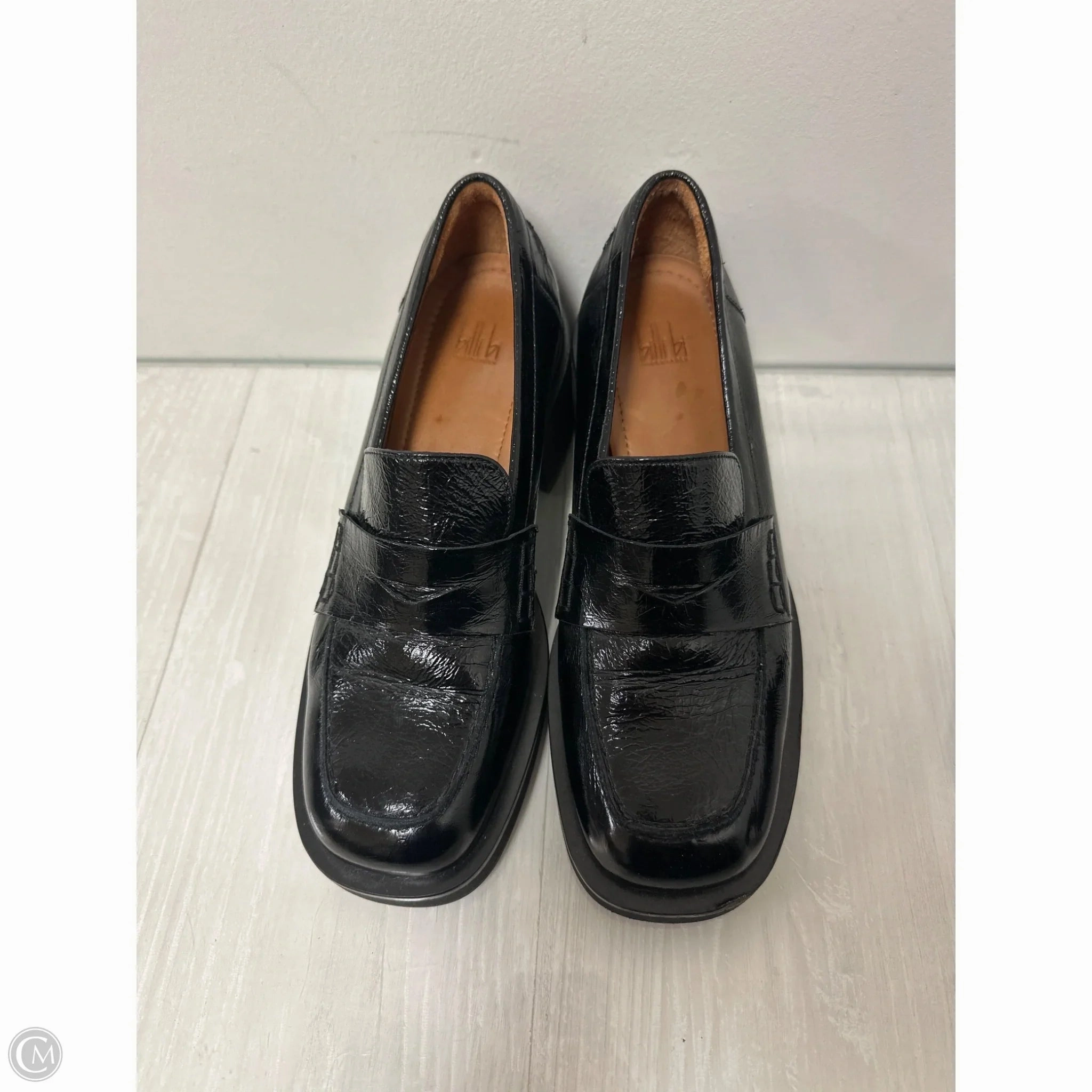 Shoes Heels Block By Clothes Mentor In Black, Size: 9.5 Crystal Heels