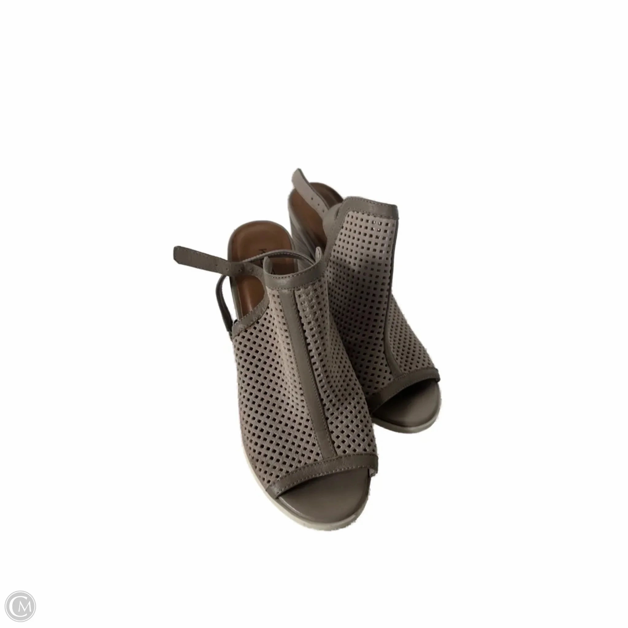 Bridal Shoes with Embellishments Soft Cushioning Shoes Heels Block By Kelsi Dagger In Grey, Size: 6.5